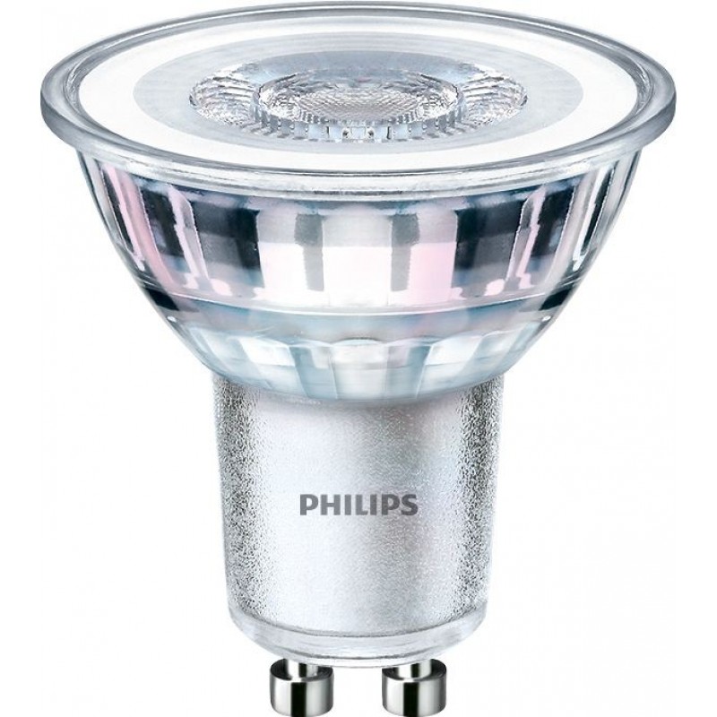 4,95 € Free Shipping | LED light bulb Philips LED Classic 3.5W GU10 LED 3000K Warm light. 5×5 cm. Reflector spotlight White Color