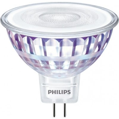 11,95 € Envío gratis | Bombilla LED Philips LED Spot 7W GU5.3 LED 2700K Luz muy cálida. 5×5 cm. Regulable