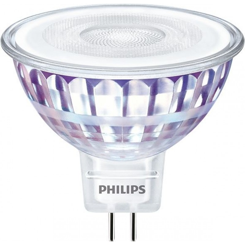 11,95 € Бесплатная доставка | Светодиодная лампа Philips LED Spot 7W GU5.3 LED 2700K Очень теплый свет. 5×5 cm. Диммируемый