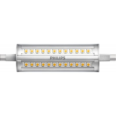 Lâmpada LED Philips R7s 14W 4000K Luz neutra. 12×3 cm. Dimmable