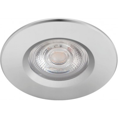 18,95 € Free Shipping | Recessed lighting Philips Dive 5W Round Shape Ø 8 cm. Dimmable Living room, dining room and office. Modern Style. Plated chrome Color