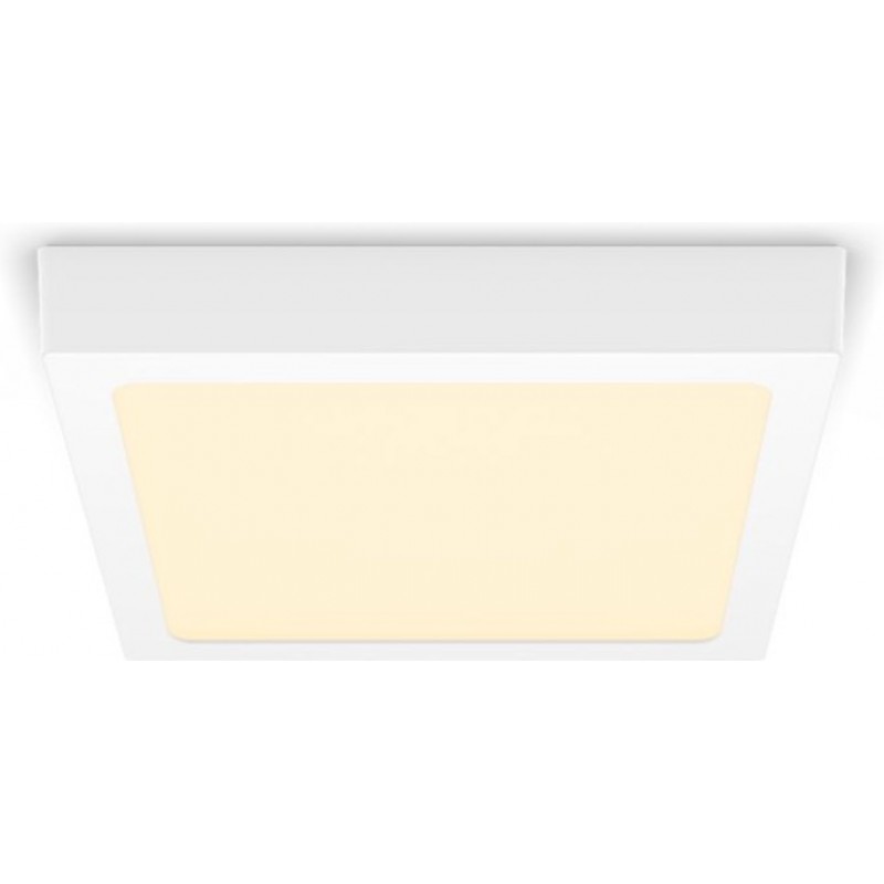 19,95 € Free Shipping | Recessed lighting Philips Magneos 12W Square Shape 21×21 cm. Downlight. Surface mount Bathroom and hall. Classic Style. White Color
