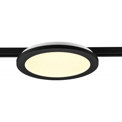 83,95 € Free Shipping | Ceiling lamp Trio DUOline 13W 3000K Warm light. Ø 26 cm. Integrated LED. Ceiling and wall mounting Living room and bedroom. Modern Style. Plastic and Polycarbonate. Black Color