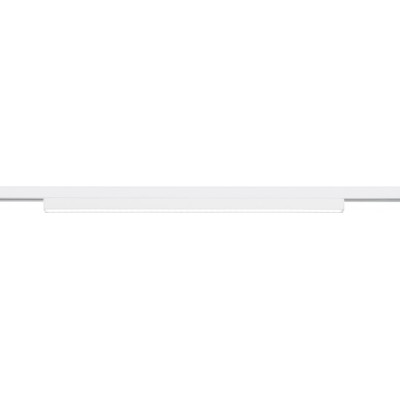 Deckenlampe Trio DUOline 6W 3000K Warmes Licht. 51×3 cm. Strahler zur Montage auf Schienen. Integrierte LED. Decken und Wandmontage Wohnzimmer und schlafzimmer. Modern Stil. Plastik und Polycarbonat. Weiß Farbe