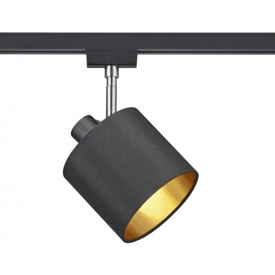 36,95 € Free Shipping | Indoor spotlight Trio DUOline 22×16 cm. Spotlight for installation on rails. Ceiling and wall mounting Living room and bedroom. Modern Style. Plastic and Polycarbonate. Golden Color