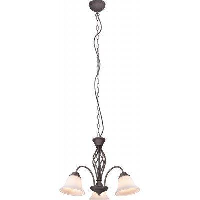 89,95 € Free Shipping | Chandelier Trio Rustica Ø 55 cm. Living room and bedroom. Rustic Style. Metal casting. Oxide Color