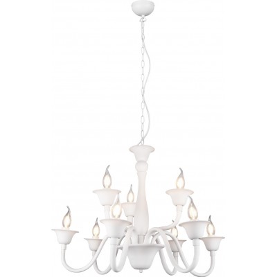 198,95 € Free Shipping | Chandelier Trio Elsa Ø 72 cm. Living room and bedroom. Modern Style. Metal casting. White Color