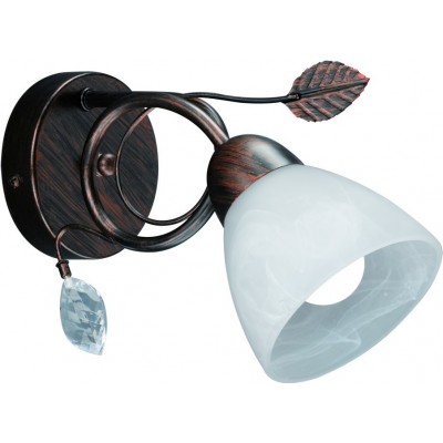 33,95 € Kostenloser Versand | Innenwandleuchte Trio Traditio 22×12 cm. Metall. Oxid Farbe