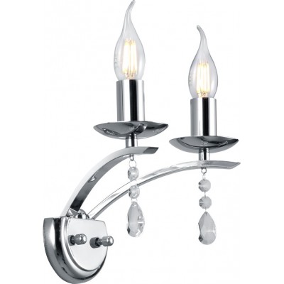 47,95 € Envio grátis | Luz de parede interna Trio Lucerna 33×22 cm. Metais. Cor cromado