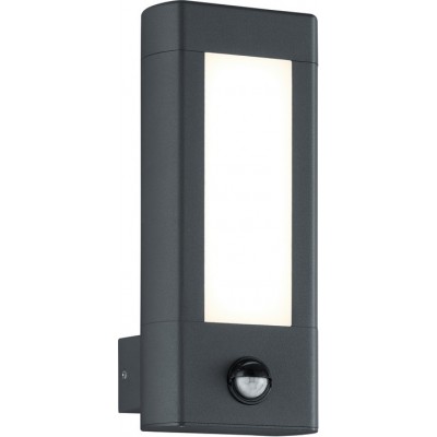83,95 € Free Shipping | Outdoor wall light Trio Rhine 4.5W 3000K Warm light. 28×12 cm. Integrated LED. Motion sensor Terrace and garden. Modern Style. Cast aluminum. Anthracite Color