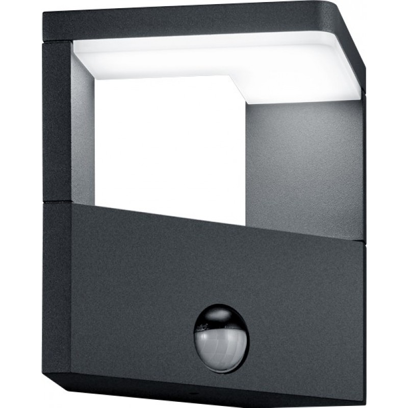 129,95 € Free Shipping | Outdoor wall light Trio Ganges 9W 3000K Warm light. 17×15 cm. Integrated LED. Motion sensor Terrace and garden. Modern Style. Cast aluminum. Anthracite Color