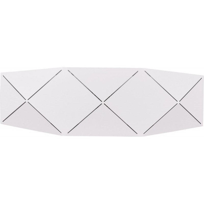 63,95 € Free Shipping | Indoor wall light Trio Zandor 13W 3000K Warm light. 40×13 cm. Integrated LED Living room and bedroom. Modern Style. Metal casting. White Color