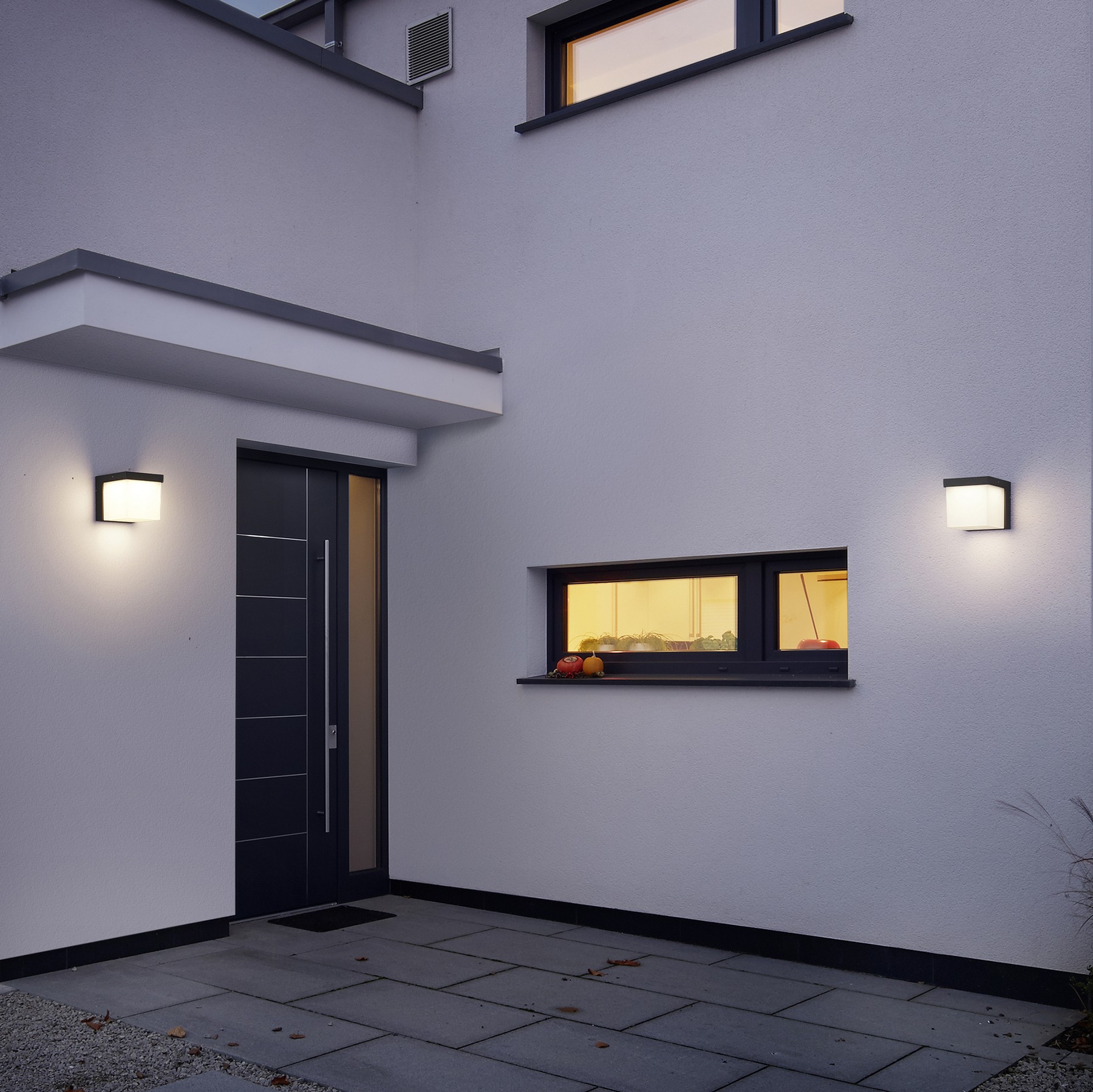 56,95 € Envoi gratuit | Applique murale d'extérieur Trio Yangtze 3.5W 3000K Lumière chaude. 12×12 cm. LED intégrée Fonte d'aluminium. Couleur anthracite