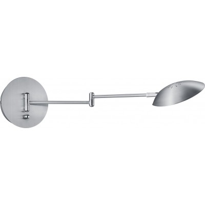 Luz de parede interna Trio Calcio 6W 3000K Luz quente. Ø 16 cm. LED reguláveis. Luz direcional Metais. Cor níquel mate