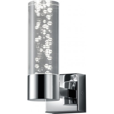 Lampada da parete per interni Trio Bolsa 3.2W 3000K Luce calda. 19×7 cm. LED integrato Bagno. Stile moderno. Metallo. Colore cromato