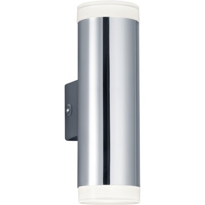 Luz de parede interna Trio Ray 4W 3000K Luz quente. 17×5 cm. LED integrado Plástico e policarbonato. Cor cromado
