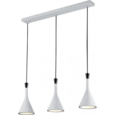 88,95 € Spedizione Gratuita | Lampada a sospensione Trio Roddik 150×80 cm. Soggiorno e camera da letto. Stile moderno. Plastica e Policarbonato. Colore grigio