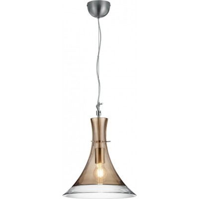 Lampe à suspension Trio Almada Ø 32 cm. Salle et chambre. Style moderne. Métal. Couleur nickel mat