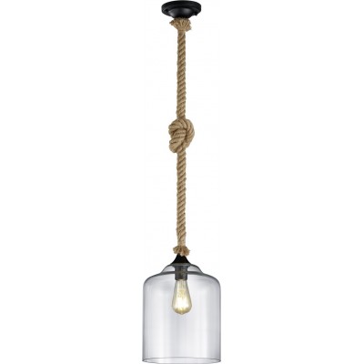 Lampe à suspension Trio Judith Ø 24 cm. Salle et chambre. Style vintage. Métal. Couleur noir