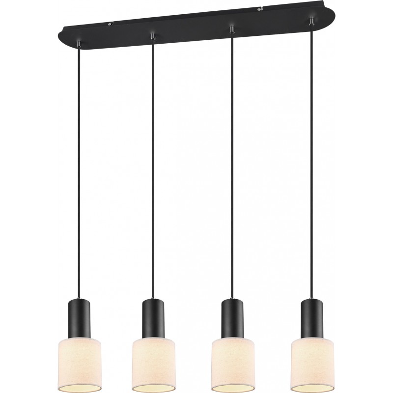 65,95 € Envoi gratuit | Lampe à suspension Trio Wailer 150×80 cm. Salle et chambre. Style moderne. Métal. Couleur noir