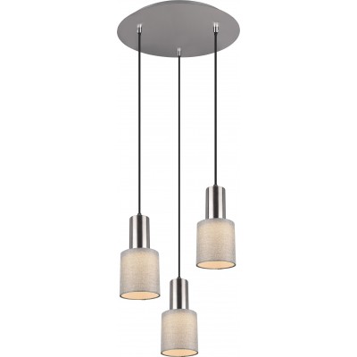 Lampe à suspension Trio Wailer Ø 35 cm. Salle et chambre. Style moderne. Métal. Couleur nickel mat