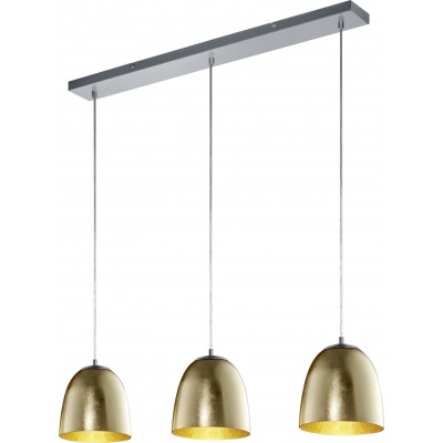 183,95 € Envoi gratuit | Lampe à suspension Trio Ontario 150×80 cm. Salle et chambre. Style classique. Métal. Couleur nickel mat