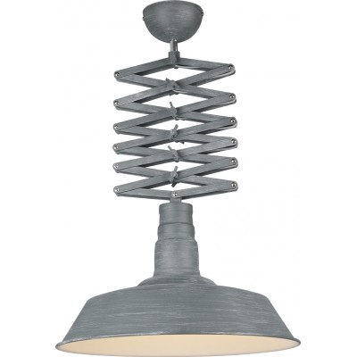 Hanging lamp Trio Detroit Ø 45 cm. Adjustable height Living room and bedroom. Modern Style. Metal casting. Gray Color