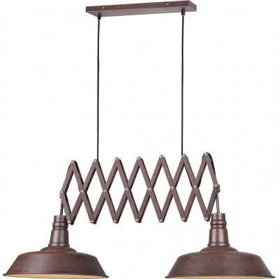 Lampe à suspension Trio Detroit 187×150 cm. Salle et chambre. Style moderne. Métal. Couleur oxyde