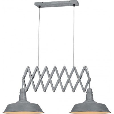 Hanging lamp Trio Detroit Ø 35 cm. Living room and bedroom. Modern Style. Metal casting. Gray Color