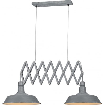 Lampe à suspension Trio Detroit Ø 35 cm. Salle et chambre. Style moderne. Métal. Couleur gris