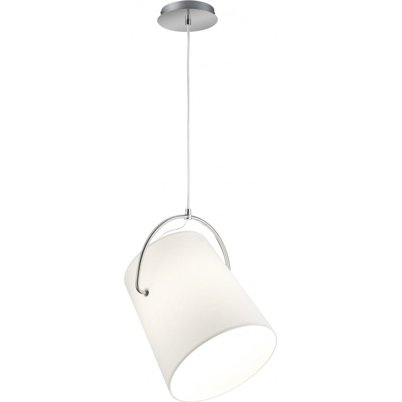 39,95 € Free Shipping | Hanging lamp Trio Meran Ø 28 cm. Living room and bedroom. Modern Style. Metal casting. Matt nickel Color