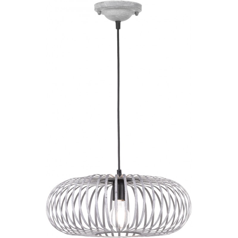 38,95 € Free Shipping | Hanging lamp Trio Johann Ø 40 cm. Living room and bedroom. Modern Style. Metal casting. Gray Color