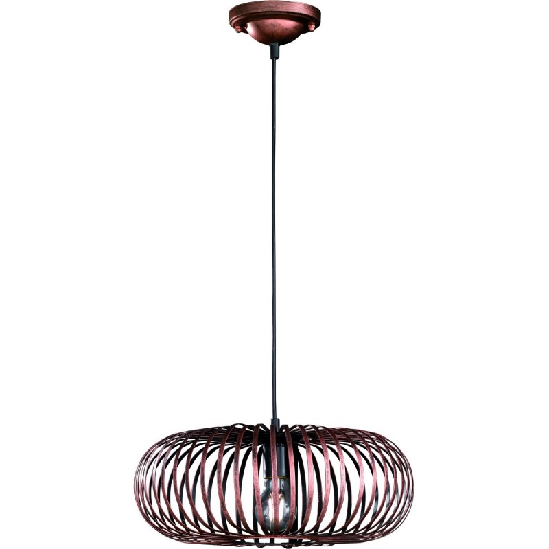 38,95 € Free Shipping | Hanging lamp Trio Johann Ø 40 cm. Living room and bedroom. Modern Style. Metal casting. Old copper Color