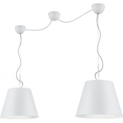 Lámpara colgante Trio Andreus 235×150 cm. Salón y dormitorio. Estilo moderno. Metal. Color blanco