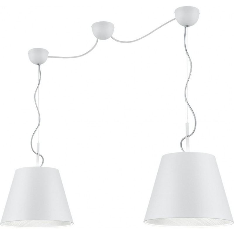67,95 € Free Shipping | Hanging lamp Trio Andreus 235×150 cm. Living room and bedroom. Modern Style. Metal casting. White Color