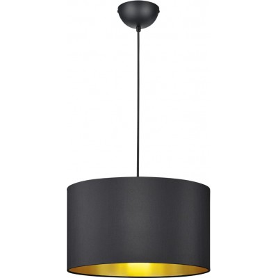 Hanging lamp Trio Hostel Ø 40 cm. Living room and bedroom. Modern Style. Plastic and polycarbonate. Black Color