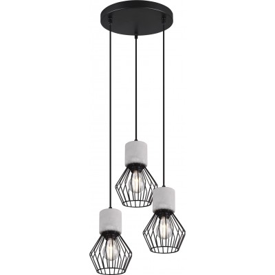 Lampe à suspension Trio Jamiro Ø 25 cm. Salle et chambre. Style moderne. Métal. Couleur noir