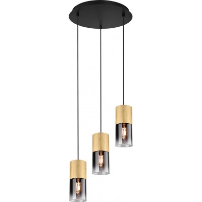 Lampe à suspension Trio Robin Ø 37 cm. Salle et chambre. Style moderne. Métal. Couleur cuivre