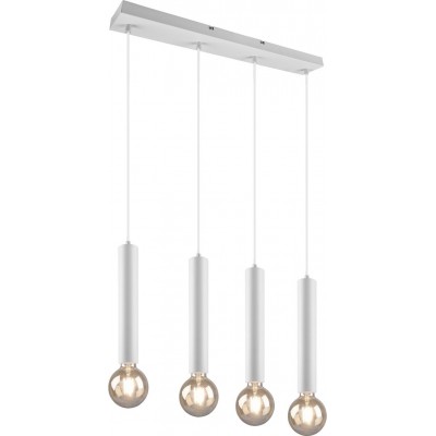 Hanging lamp Trio Clermont 150×70 cm. Living room and bedroom. Modern Style. Metal casting. White Color