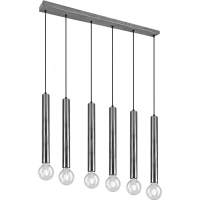 Hanging lamp Trio Clermont 150×110 cm. Living room and bedroom. Modern Style. Metal casting. Matt nickel Color