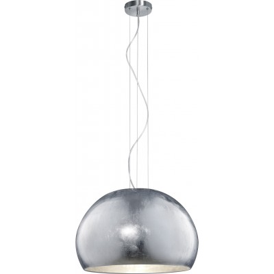 227,95 € Envio grátis | Lâmpada pendurada Trio Ontario Ø 51 cm. Metais. Cor níquel mate