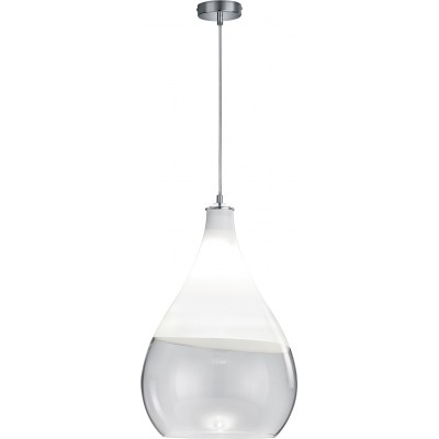 Hanging lamp Trio Kingston Ø 35 cm. Living room and bedroom. Modern Style. Metal casting. Plated chrome Color