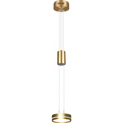 吊灯 Trio Franklin 9W 3000K 暖光. Ø 14 cm. 可调节高度。 集成 LED 客厅 和 卧室. 现代的 风格. 铝. 铜 颜色