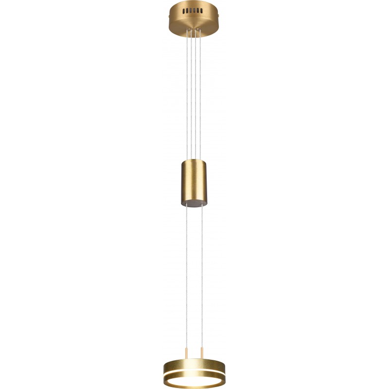 143,95 € 送料無料 | ハンギングランプ Trio Franklin 9W 3000K 暖かい光. Ø 14 cm. 調整可能な高さ。 統合されたLED リビングルーム そして ベッドルーム. モダン スタイル. アルミニウム. 銅 カラー