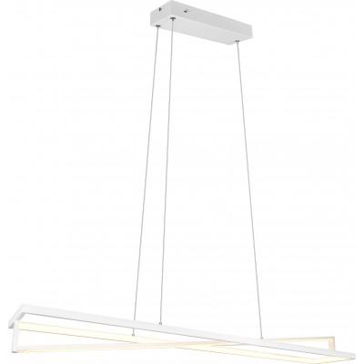Hanging lamp Trio Edge 35W 150×119 cm. White LED with adjustable color temperature Living room and bedroom. Modern Style. Metal casting. White Color