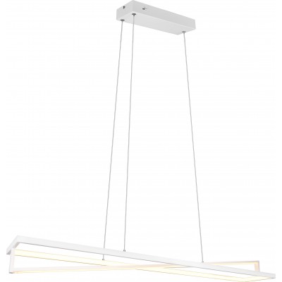 233,95 € Envio grátis | Lâmpada pendurada Trio Edge 35W 150×119 cm. LED branco com temperatura de cor ajustável Sala de estar e quarto. Estilo moderno. Fundição de metais. Cor branco