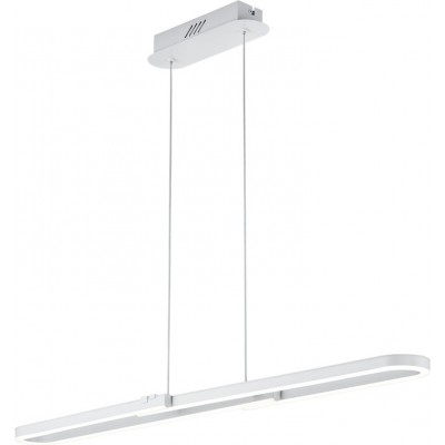 吊灯 Trio Romulus 26W 3000K 暖光. 150×100 cm. 集成LED 客厅 和 卧室. 现代的 风格. 金属. 白色的 颜色