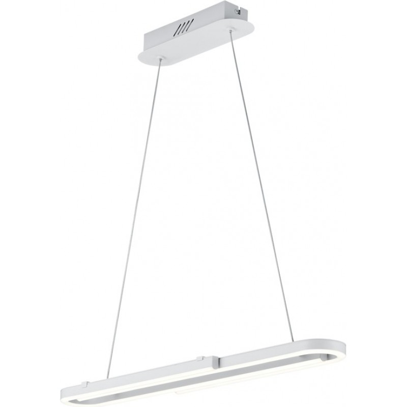 117,95 € Free Shipping | Hanging lamp Trio Romulus 26W 3000K Warm light. 150×100 cm. Integrated LED Living room and bedroom. Modern Style. Metal casting. White Color