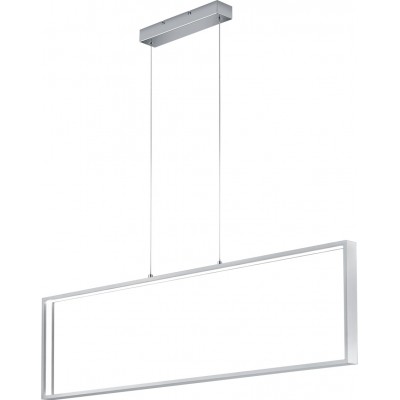 Lampe à suspension Trio Azur 30W 3000K Lumière chaude. 150×114 cm. Hauteur réglable. LED intégrée Aluminium. Couleur aluminium