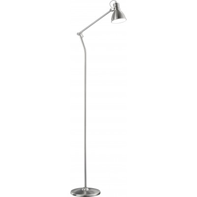 46,95 € Envoi gratuit | Lampadaire Trio Jasper 140×23 cm. Métal. Couleur nickel mat